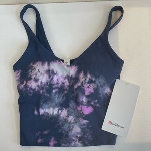 Lululemon Align Tank Top Circulate Tie Dye Align Tank Mineral Blue Multi NWT!!